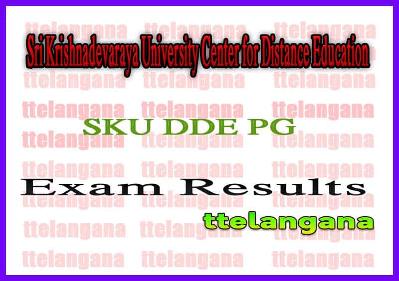 Sri Krishnadevaraya University SKU DDE PG (Comp Science) Exam Results 