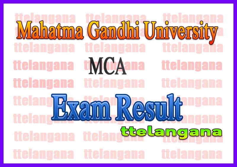 Mahatma Gandhi University MCA Exam Results