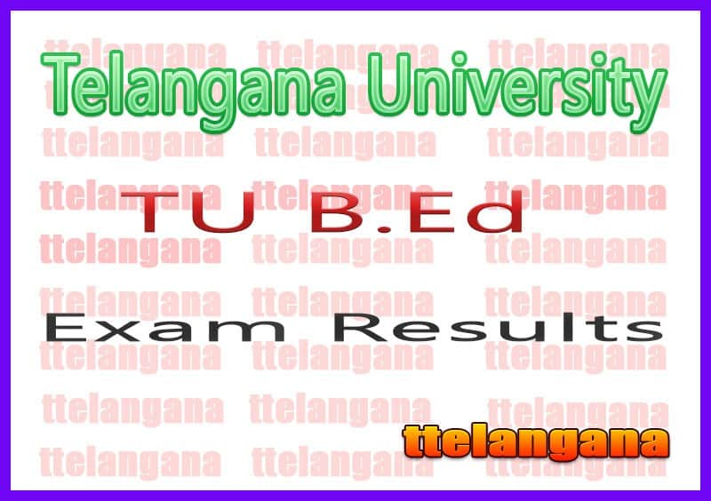 Telangana University TU B.Ed Supply Results