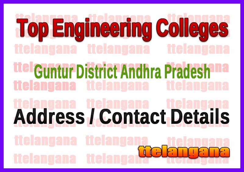 Top Engineering Colleges In Guntur District Andhra Pradesh