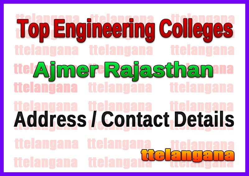 Top Engineering Colleges in Ajmer Rajasthan