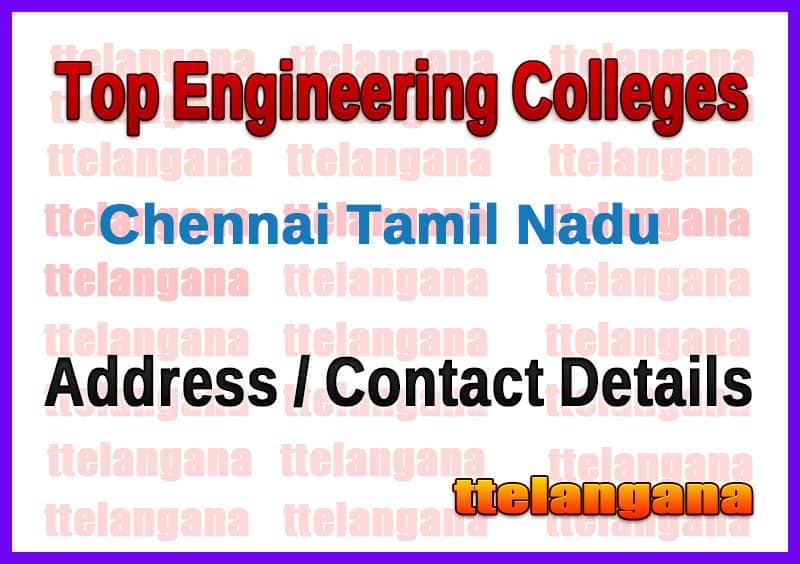 Top Engineering Colleges in Chennai Tamil Nadu