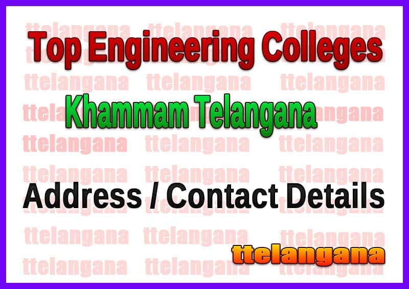 Top Engineering Colleges in Khammam Telangana