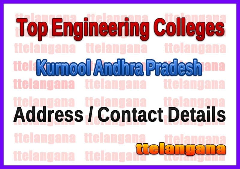 Top Engineering Colleges in Kurnool Andhra Pradesh