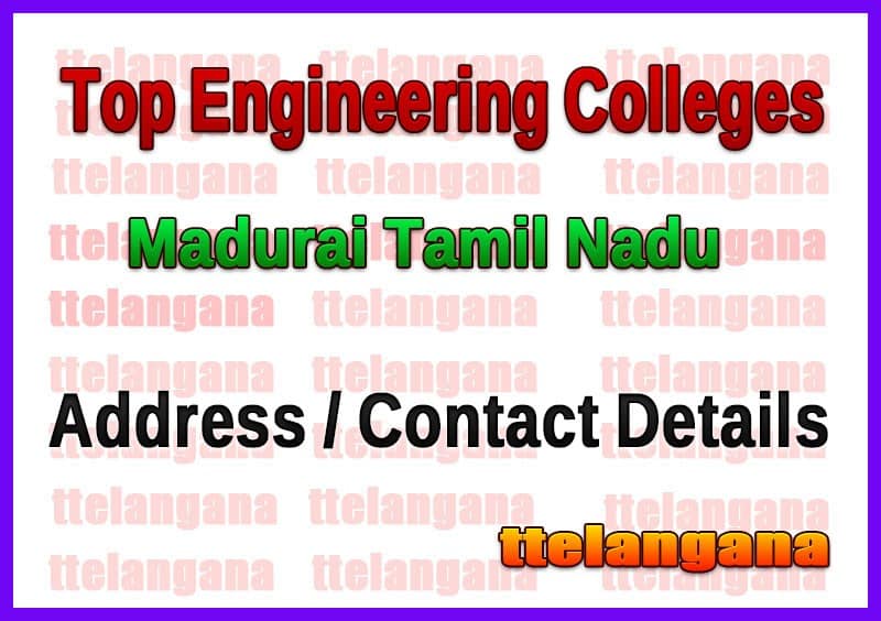 Top Engineering Colleges in Madurai Tamil Nadu