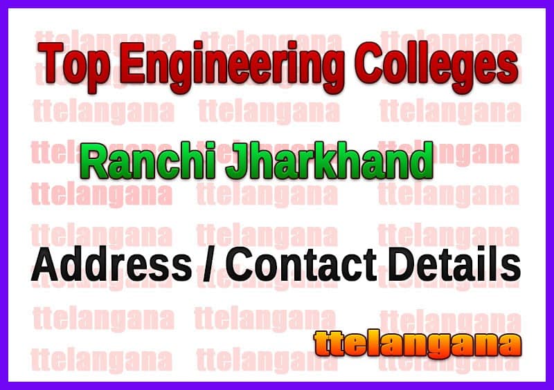 Top Engineering Colleges in Ranchi Jharkhand