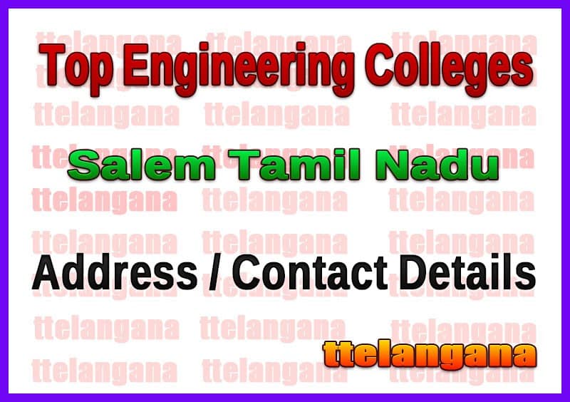 Top Engineering Colleges in Salem Tamil Nadu