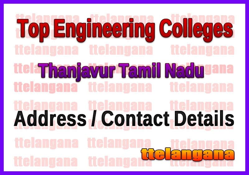 Top Engineering Colleges in Thanjavur Tamil Nadu