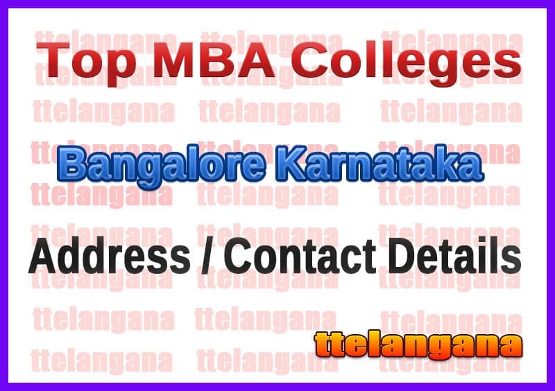 Top MBA Colleges in Bangalore Karnataka