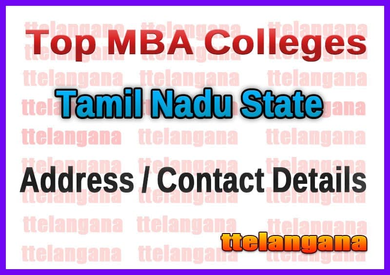 Top MBA Colleges in Tamil Nadu