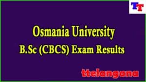 Osmania University B.Sc (CBCS) Exam Results