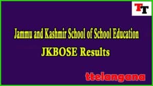 JKBOSE Results Class 10th / 12th Results