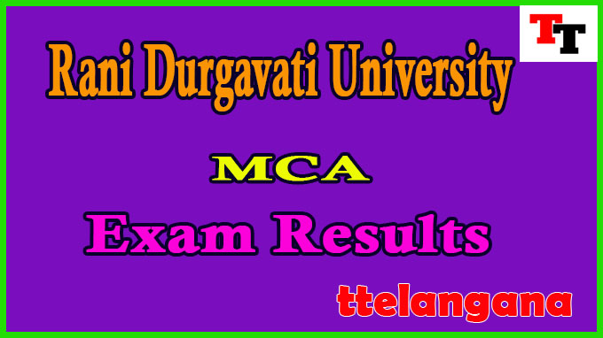 Rani Durgavati University MCA Exam Results