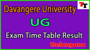 Davangere University UG Exam Time Table Result 