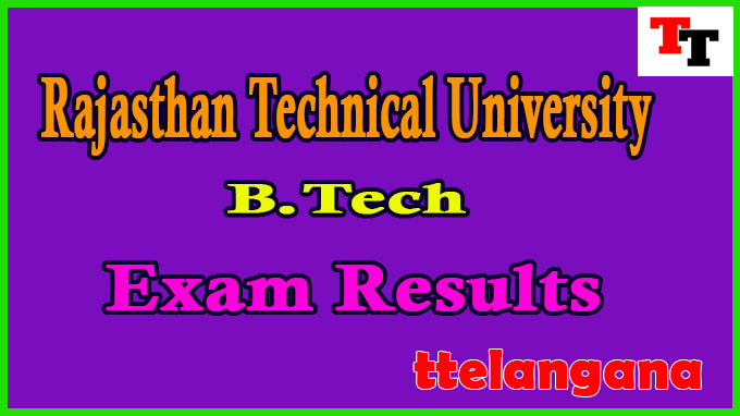 Rajasthan Technical University B.Tech 3rd Semester Result
