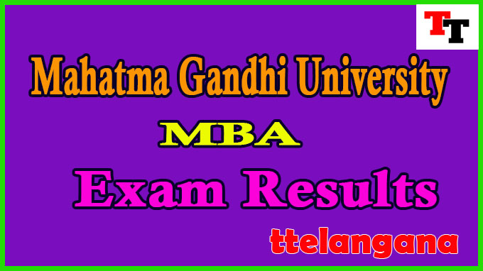Mahatma Gandhi University MBA Exam Results