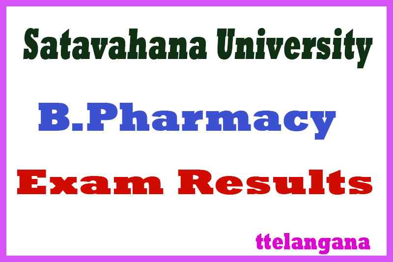 Satavahana University B.Pharmacy Exam Results