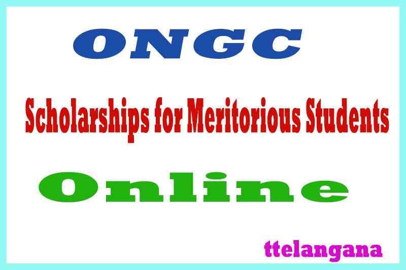 ONGC Scholarships for Meritorious Students Online Apply 