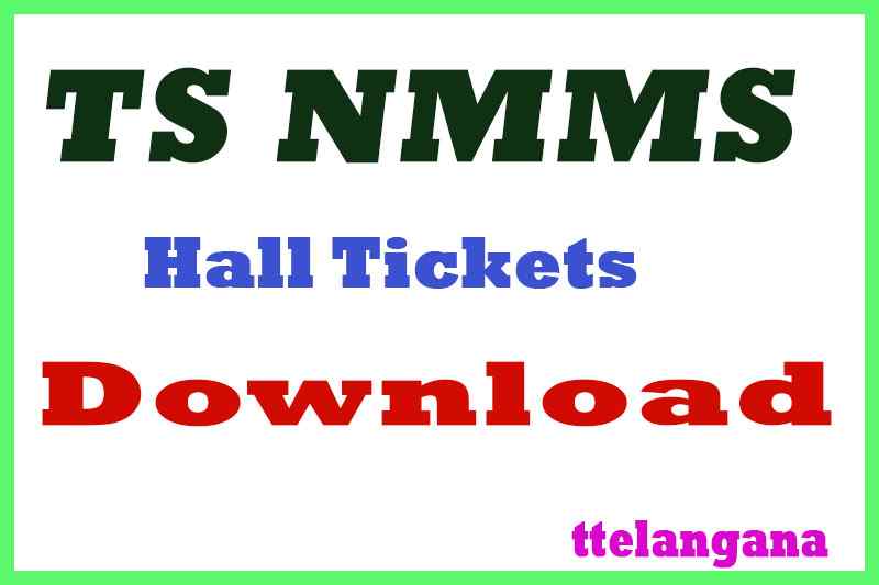 TS NMMS Hall Tickets Download