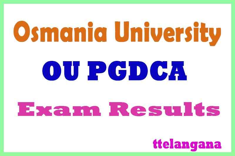 Osmania University PGDCA Exam Results