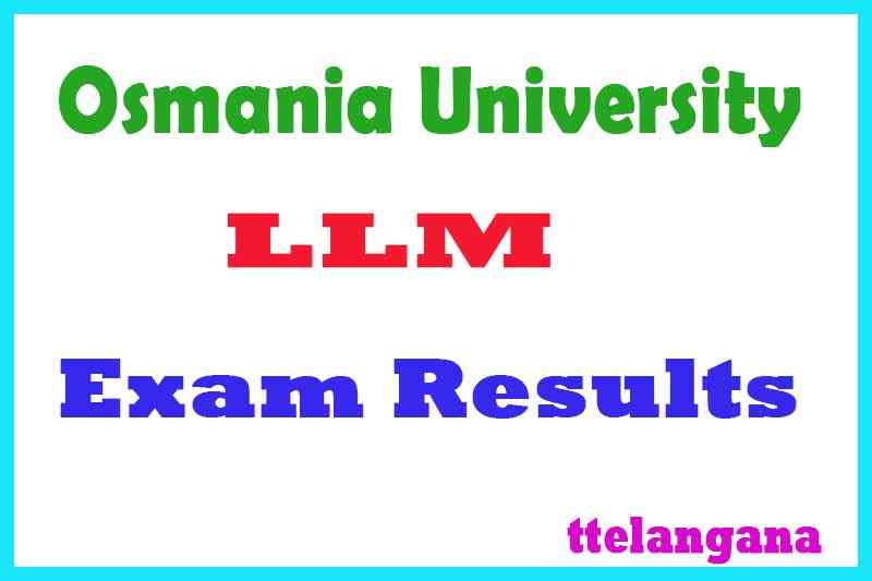 Osmania University LLM Exam Results