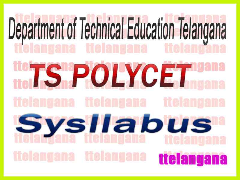 TS POLYCET Department of Technical Education Syllabus Previous Questions