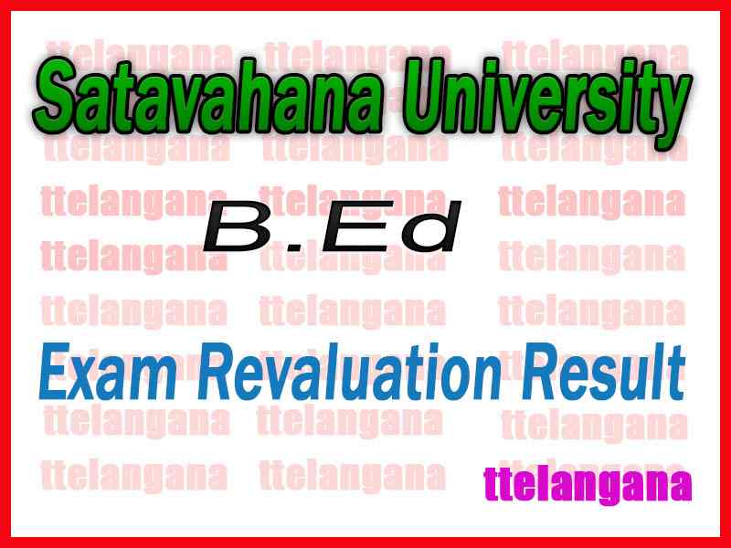 Satavahana University B.Ed Revaluation Result 