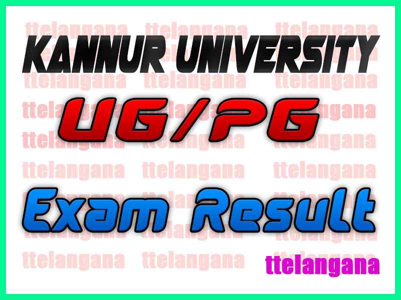 Kannur University UG PG Exam Result 