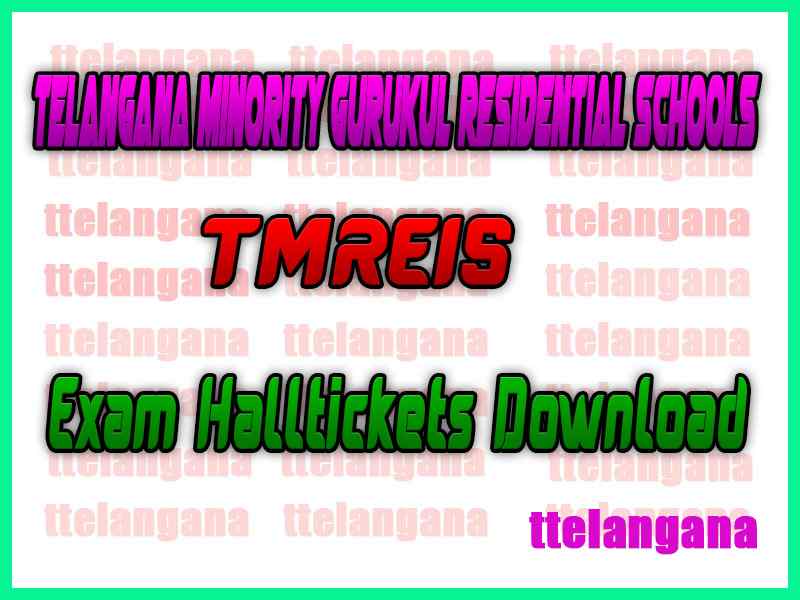 Telangana Minority Gurukul Residential Schools 5th 6th 8th Class Halltickets Download