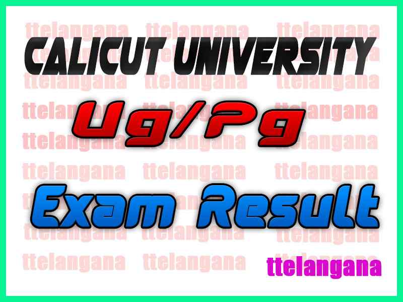 Calicut University Exam Results