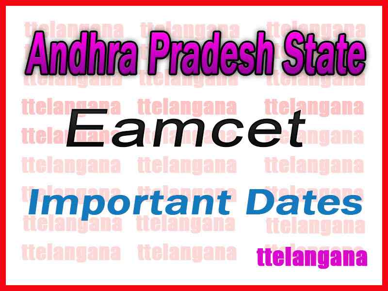 Andhra Pradesh EAMCET APEAMCET 2020 Exam Dates Download