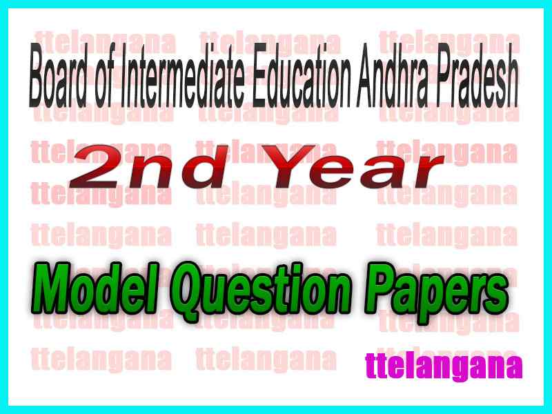 AP Intermediate 2nd year Model Question Papers 