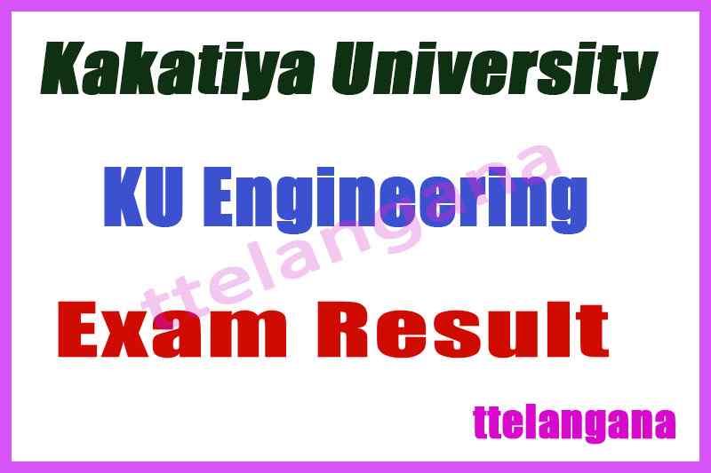 Kakatiya University KU Engineering Results Download