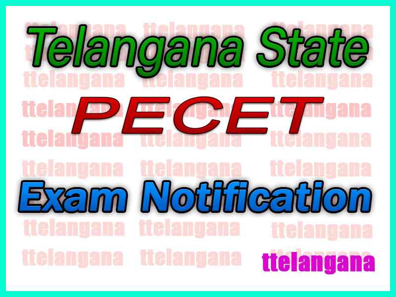 Telangana PECET Notification TSPECET Notification