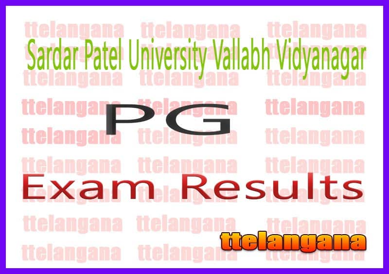 SPUVVN Sardar Patel University Vallabh Vidyanagar PG 1st 3rd Semester Result 