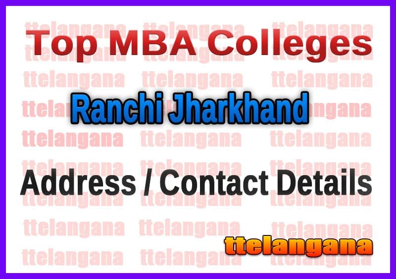 Top MBA Colleges in Ranchi Jharkhand