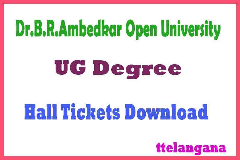 BRAOU UG Degree Hall Tickets Download