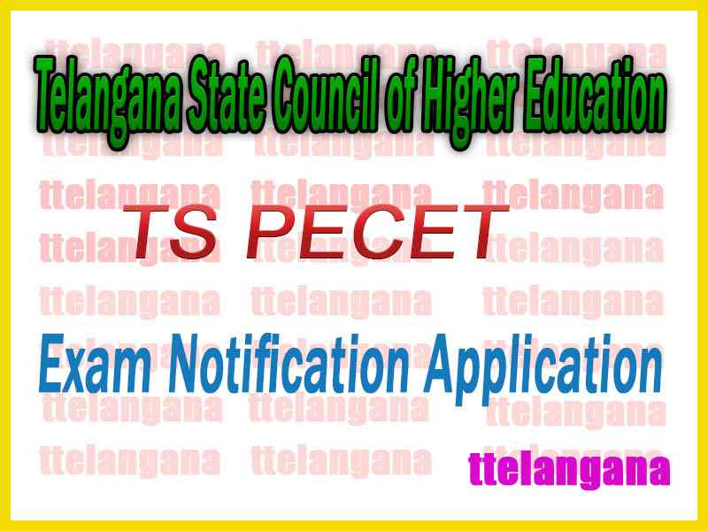 TS PECET Telangana State Council of Higher Education Notification Application
