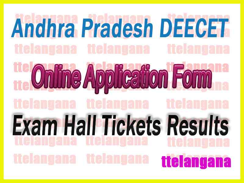 Andhra Pradesh DEECET Online Apply Online Application Form Hall Tickets Results