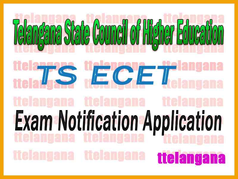 TS ECET Telangana State Engineering Common Entrance Test Notification Application Time Table