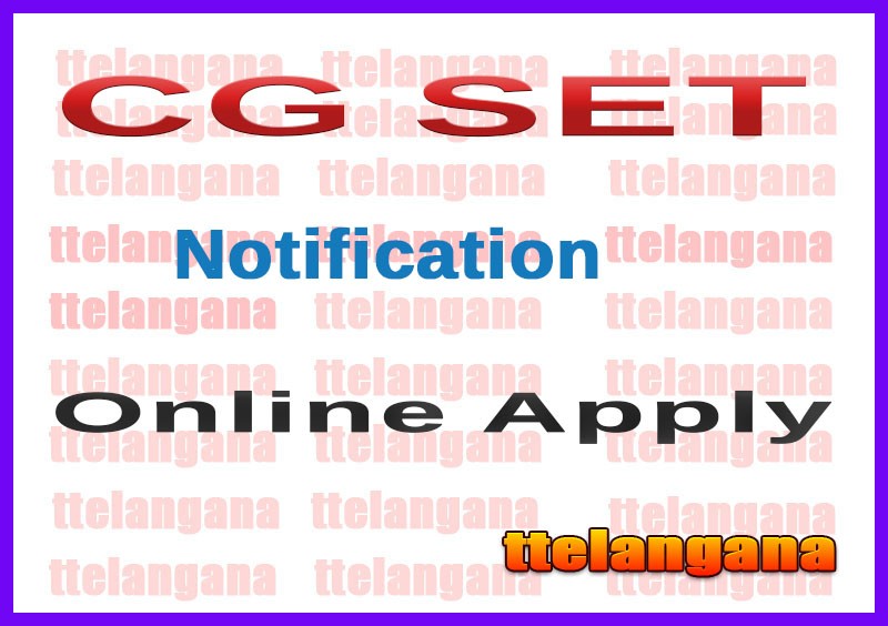 CG SET Notification Apply Online