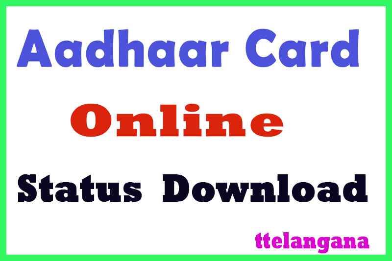 Aadhar Card Status Aadhar Card Download