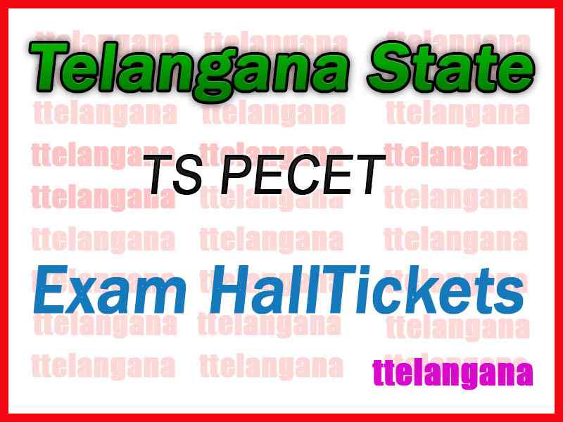 Telangana PECET HallTicket TSPECET Hall Ticket Download