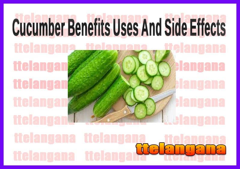 Cucumber Benefits Uses And Side Effects