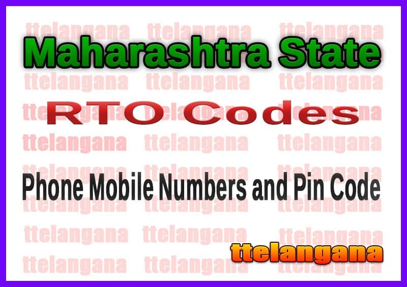 Maharashtra RTO Phone Fax Numbers Eamil Id