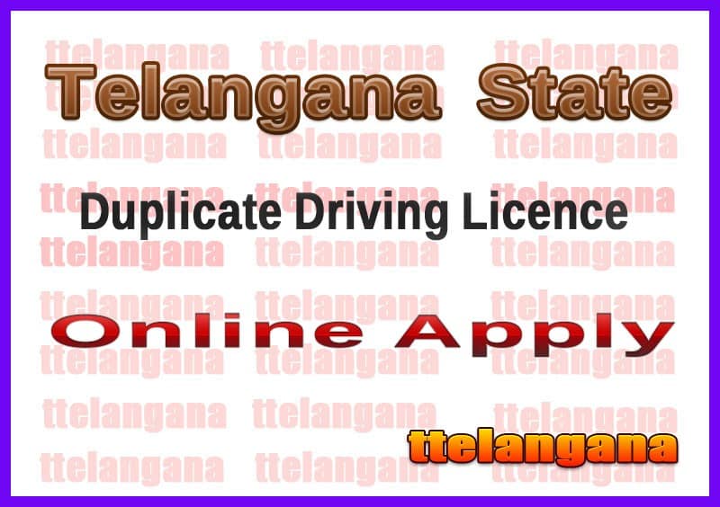 TS RTA Online Issue Driving Duplicate Learner Licence Booking Online