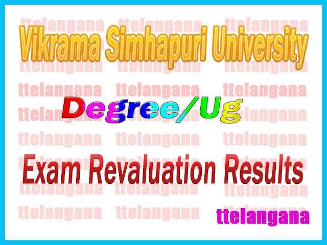 Vikrama Simhapuri University VSU CBCS UG Exam Revaluation Results