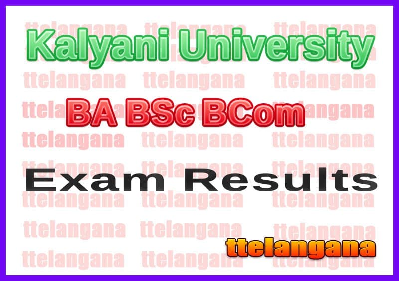 Kalyani University BA BSc BCom Result