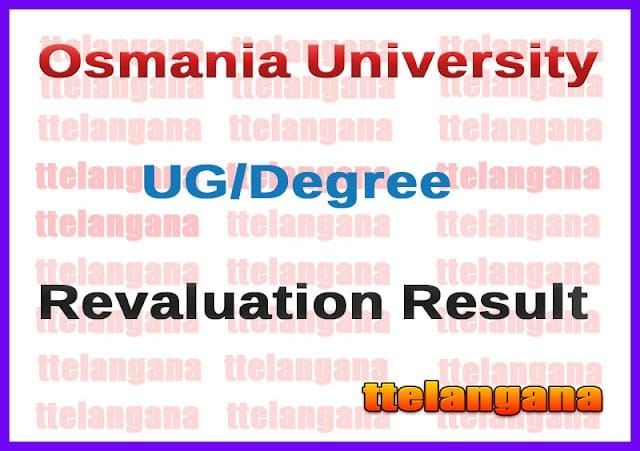 OU Revaluation Results UG/Degree