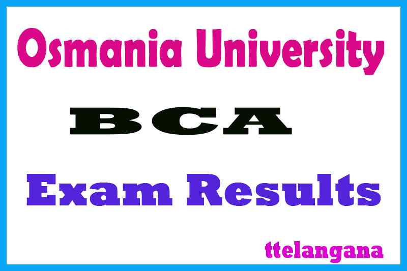 Osmania University BCA Exam Results